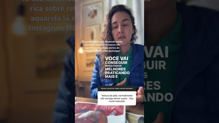 Material importa, ajuda, atrapalha? Vem conferir esse papo sobre retratos de HUMANOS em aquarela