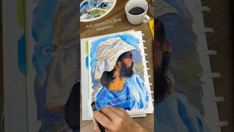 Retrato em #aquarela #sketch - aula gratuita 27 e 28 de novembro: HUMANOS retratos em aquarela