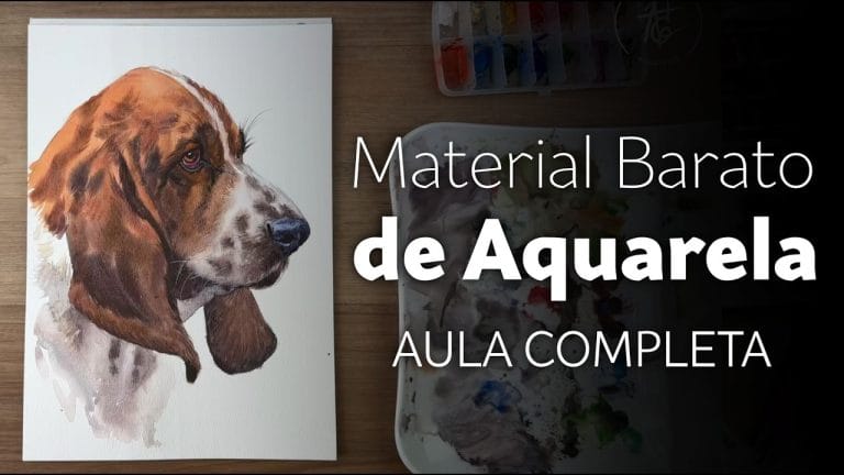 Como pintar cachorro em Aquarela - Aula grátis completa
