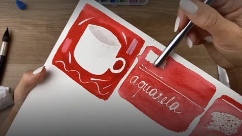 Aula 3 - Reserva do branco: pintura em negativo, máscara para aquarela, lápis dermatográfico e uso de opacos​ - 25min