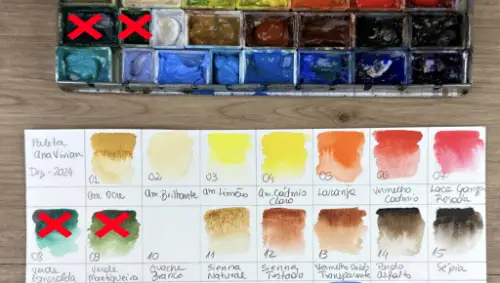 Listagem completa em detalhes da minha paleta de cores de uso pessoal para sua consulta