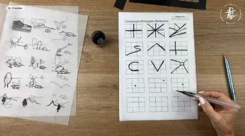Aula 2 - A composição é um jogo entre equilíbrio e liberdade: ela guia o olhar, evita ambiguidades e abre espaço para a sensibilidade única de cada artista.
