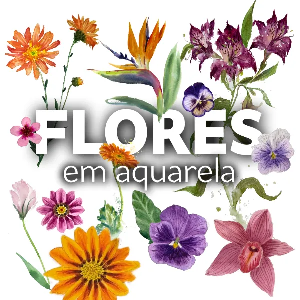 Curso Flores em Aquarela